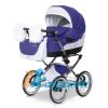 Детская коляска для новорожденных, 2 в 1, Mishelle, G-Z, цвет 09 синий (ультрамарин) с белым